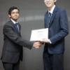 His Excellence, The President and The Secretary-General of Sunway Model United Nations receiving The Most Passionate Delegate Award of HRC at Taylor's College Sri Hartamas Model United Nations Conference 2012